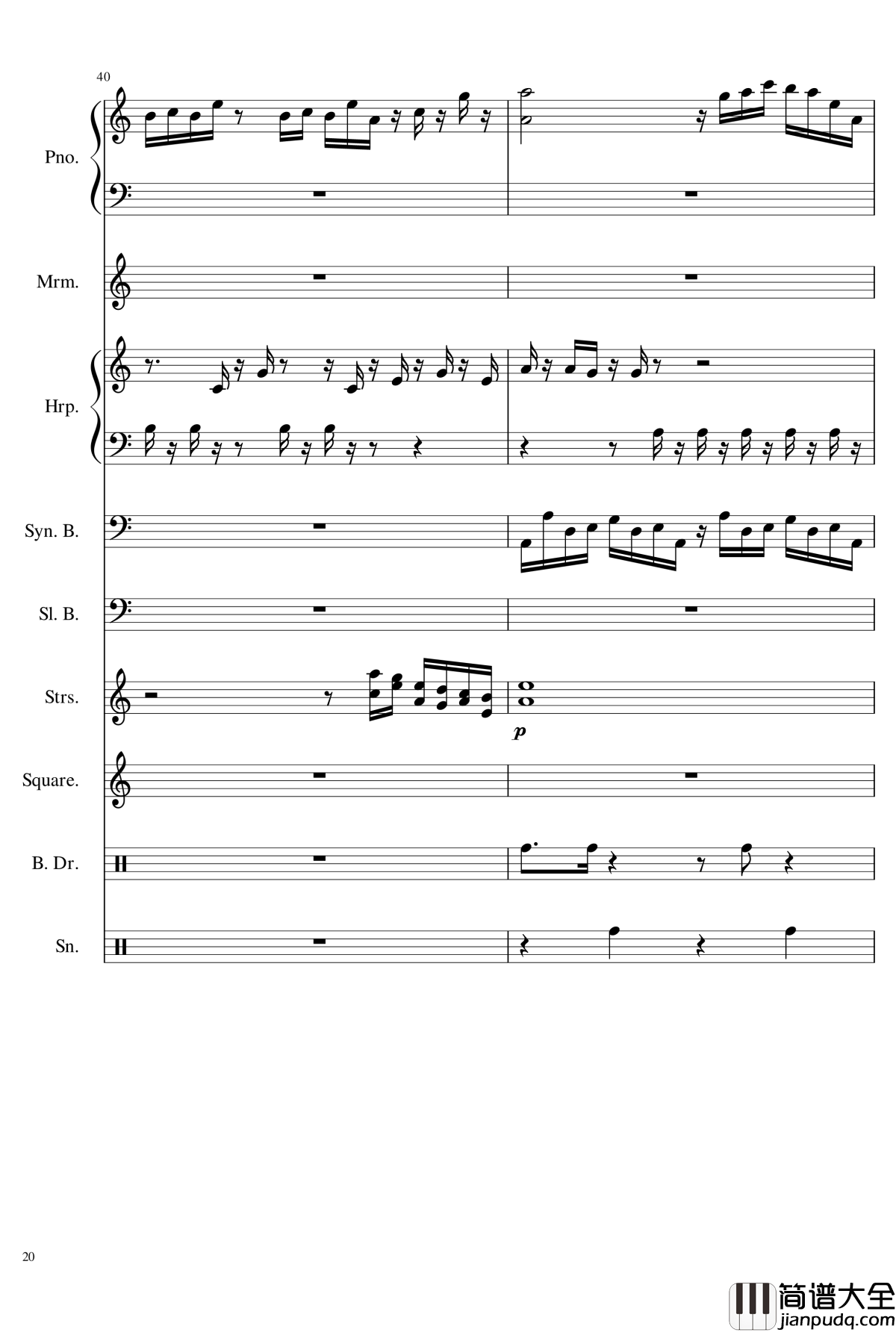 植物大战僵尸传送带钢琴谱_植物大战僵尸