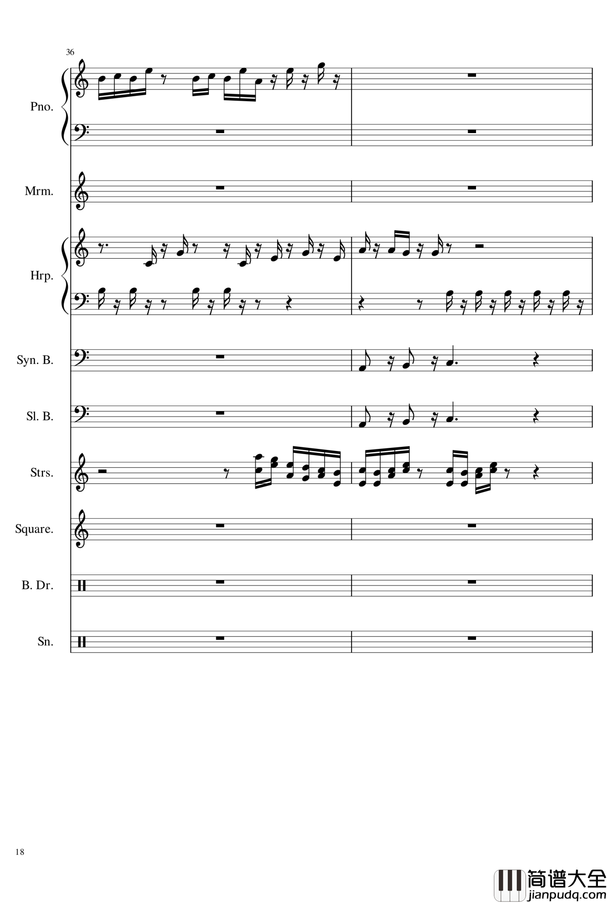 植物大战僵尸传送带钢琴谱_植物大战僵尸