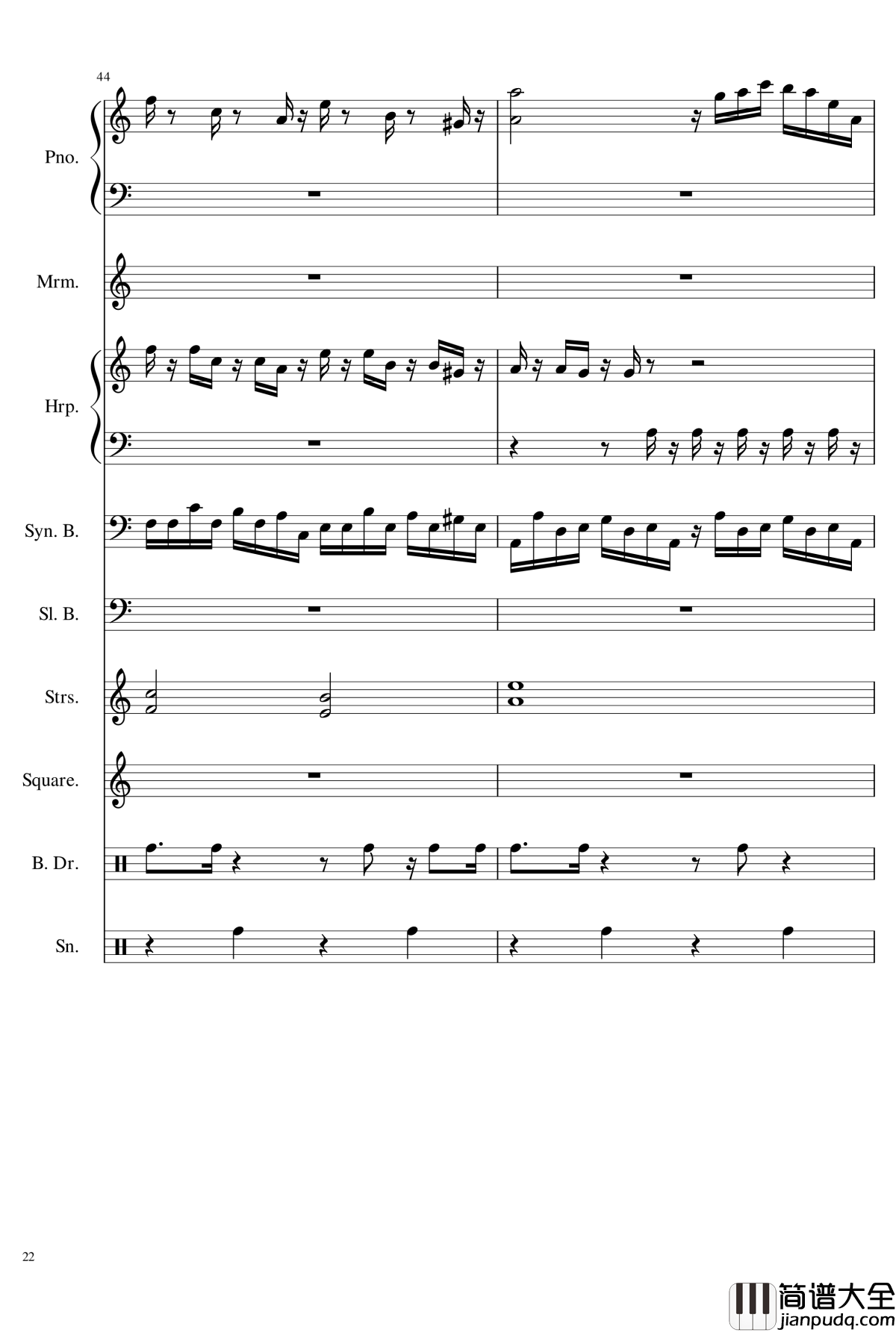 植物大战僵尸传送带钢琴谱_植物大战僵尸