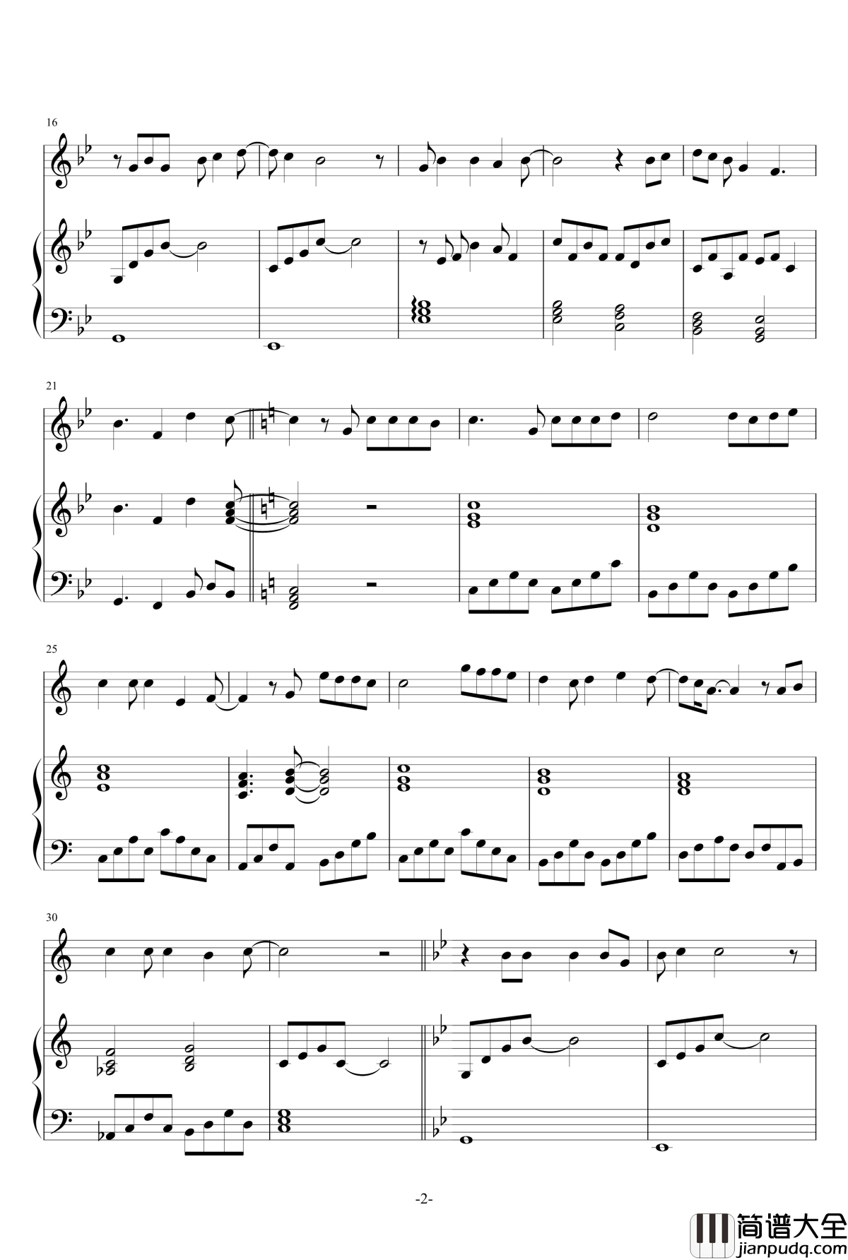 I_lay_my_love_on_you_westlife钢琴谱_西城男孩