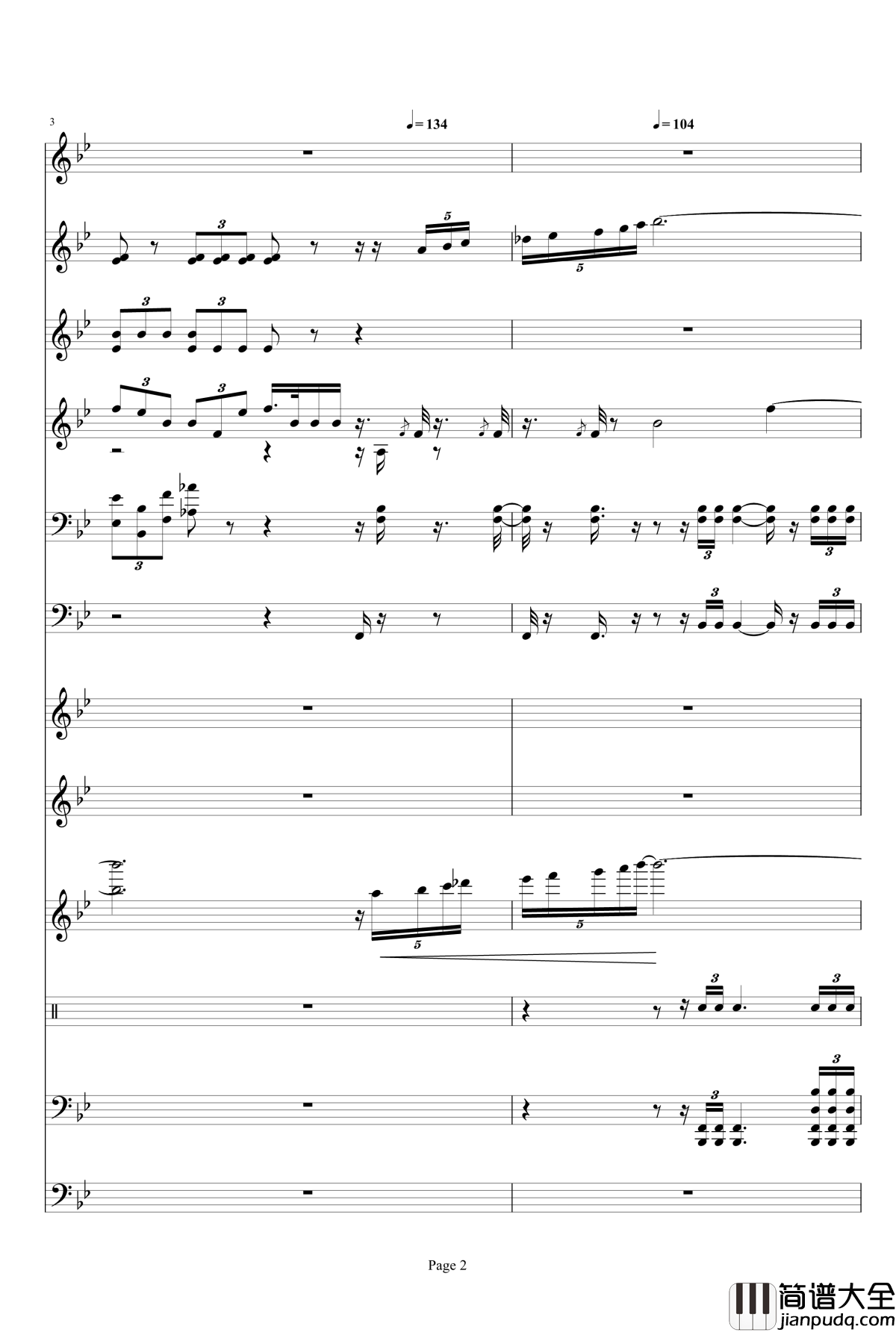 _星球大战主题音乐钢琴谱_Duel_of_the_Fates_威廉姆斯