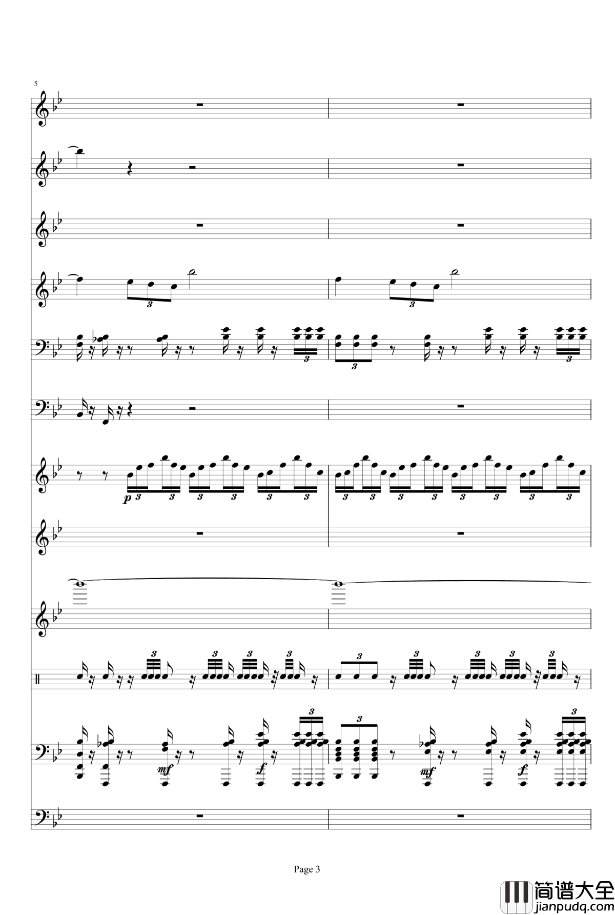 _星球大战主题音乐钢琴谱_Duel_of_the_Fates_威廉姆斯