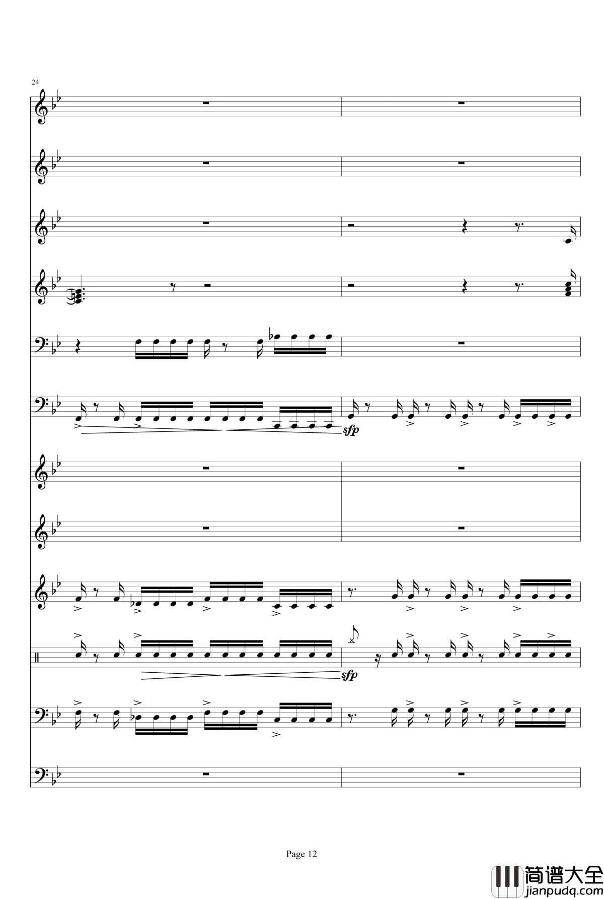 _星球大战主题音乐钢琴谱_Duel_of_the_Fates_威廉姆斯