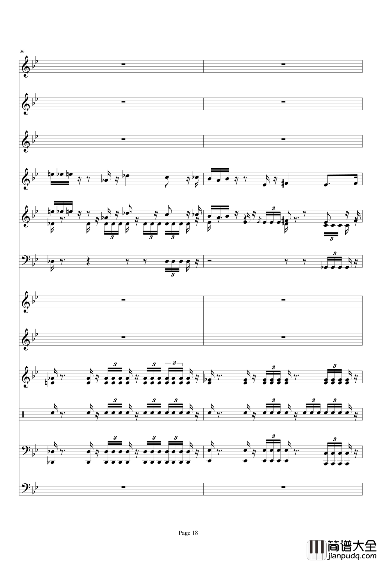 _星球大战主题音乐钢琴谱_Duel_of_the_Fates_威廉姆斯