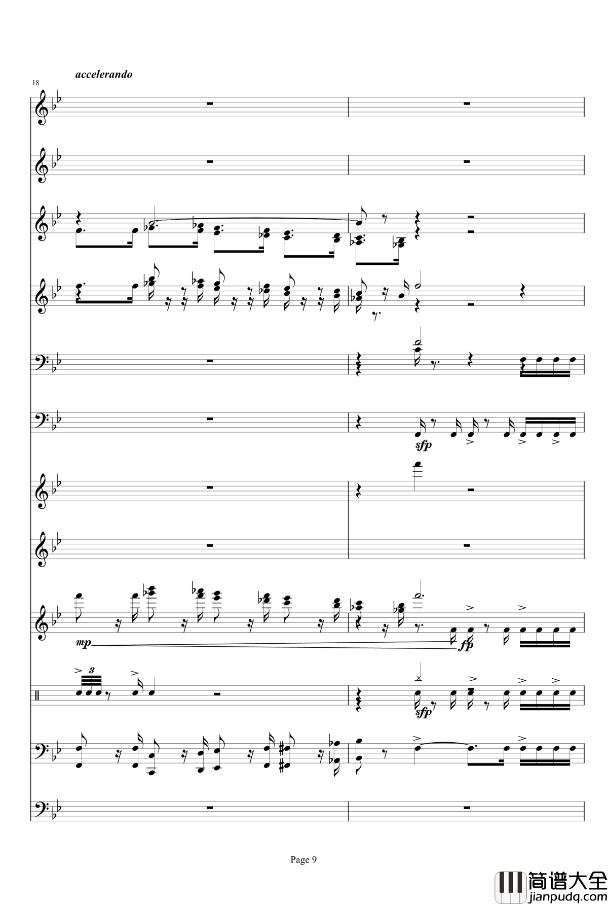 _星球大战主题音乐钢琴谱_Duel_of_the_Fates_威廉姆斯