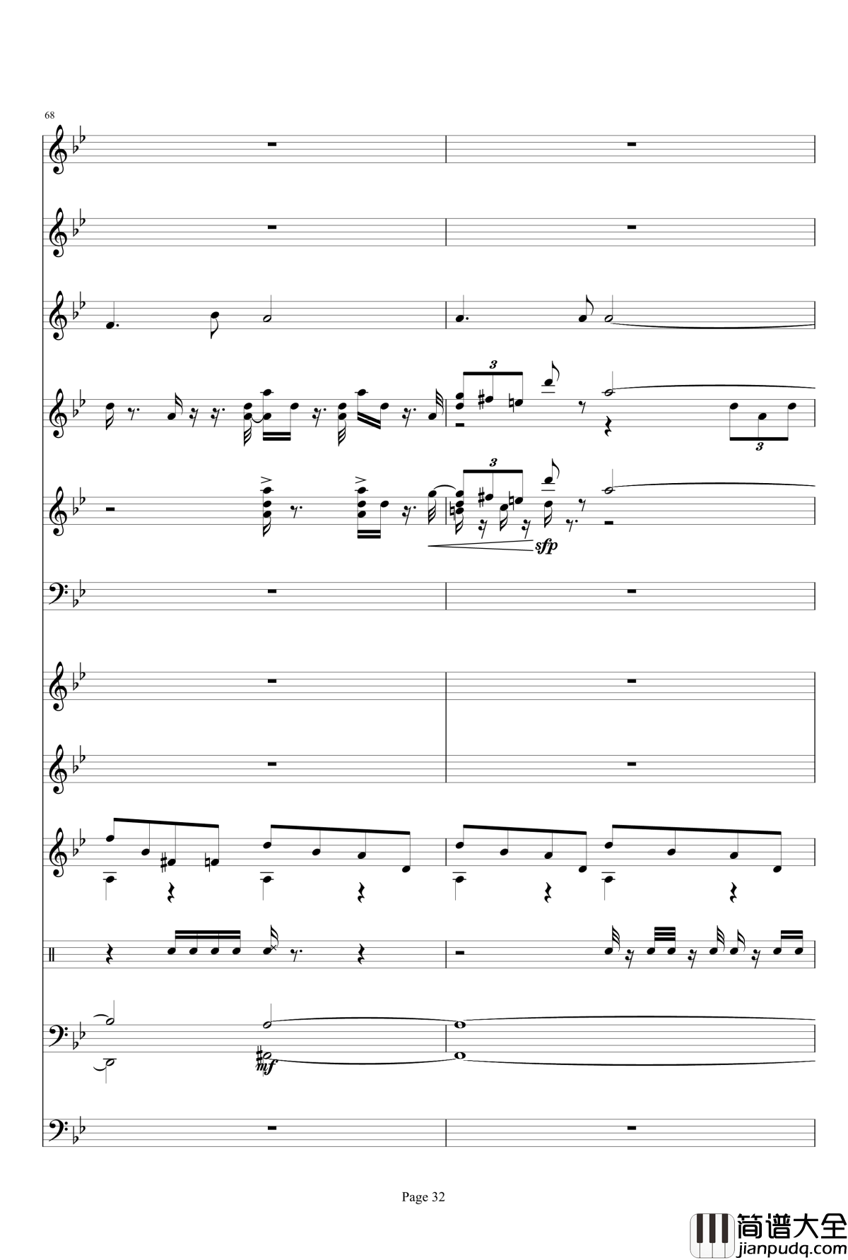 _星球大战主题音乐钢琴谱_Duel_of_the_Fates_威廉姆斯