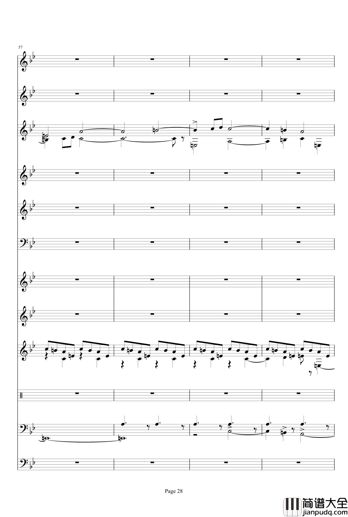 _星球大战主题音乐钢琴谱_Duel_of_the_Fates_威廉姆斯