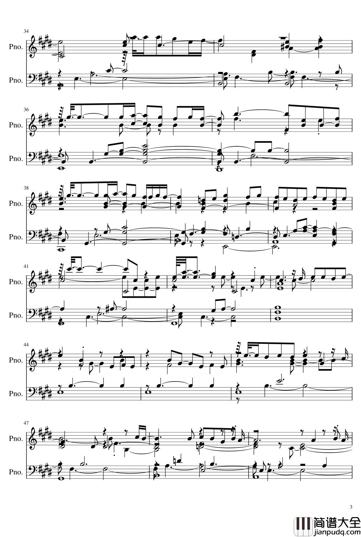 White_Album2_OST钢琴谱___心はいつもあなたのそばに_白色相簿2