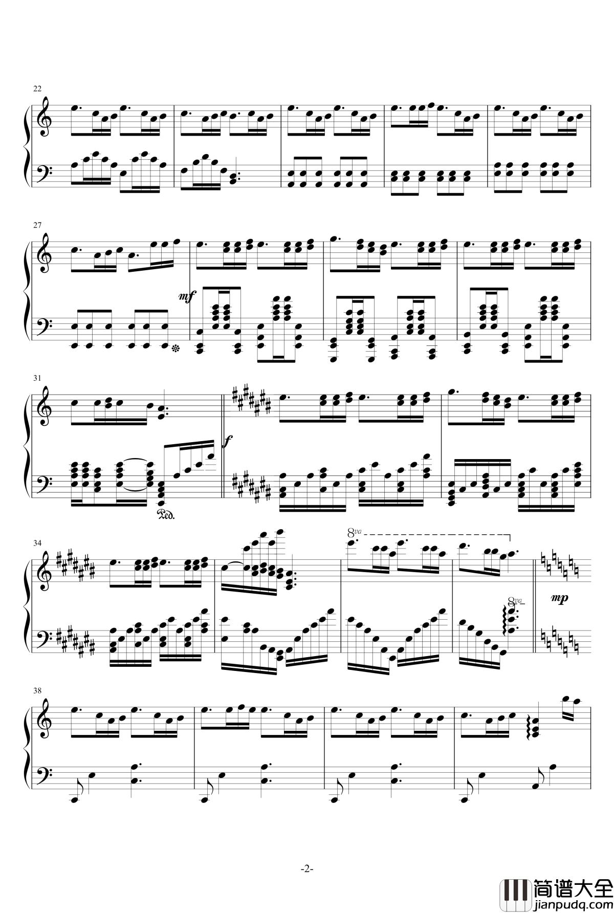 汐之漪钢琴谱_MarioSora