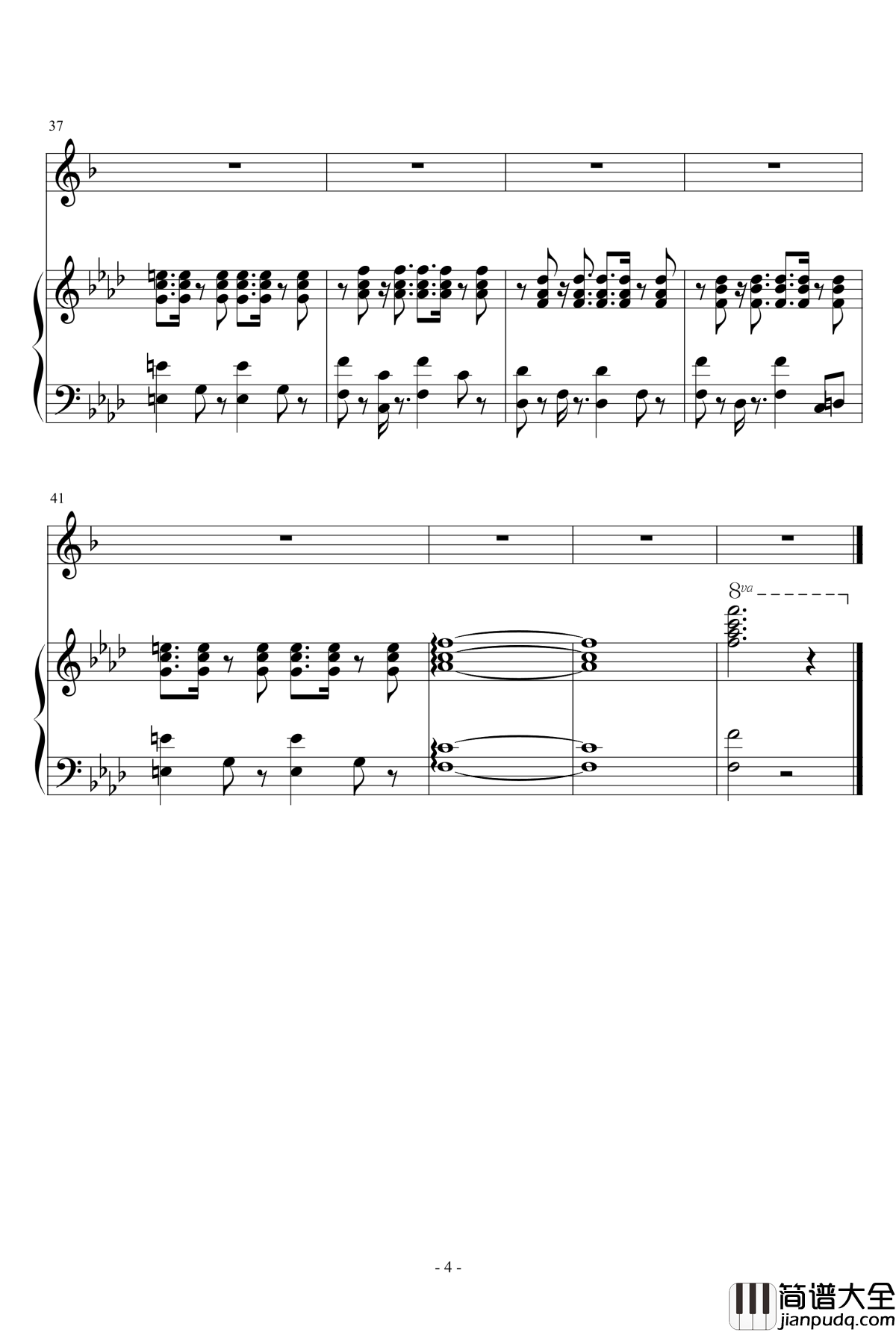 名侦探柯南背景音乐钢琴谱_萨克斯伴奏谱_名侦探柯南