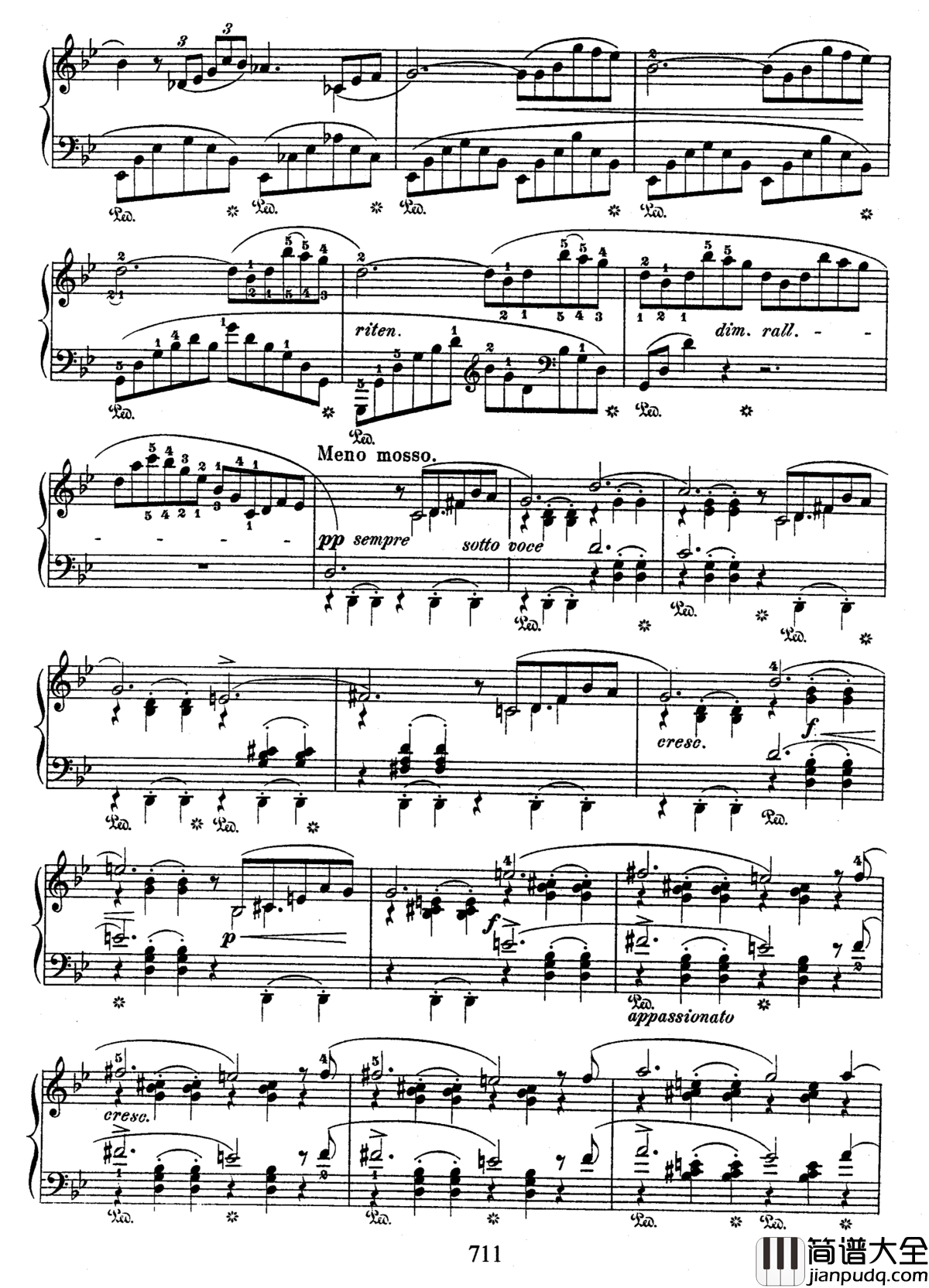 g小调叙事曲钢琴谱_带指法版_肖邦