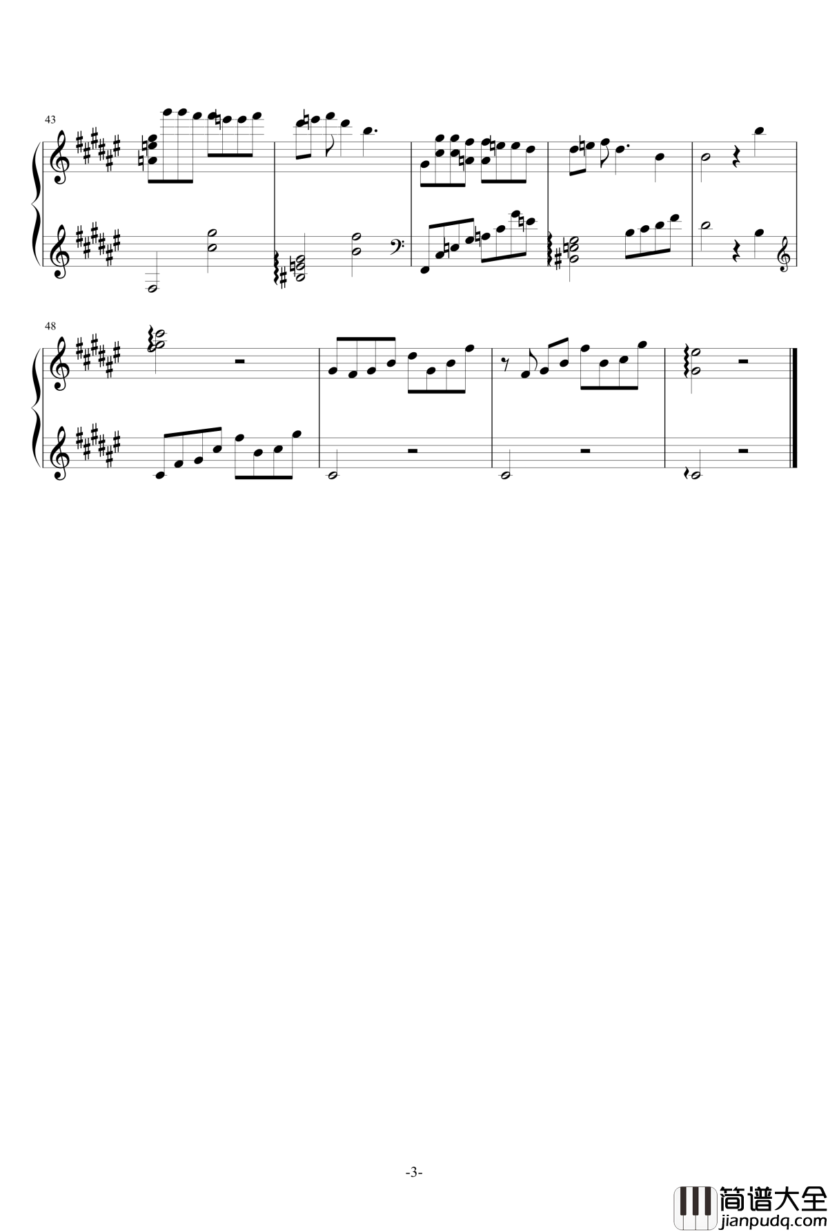 iを解きなさい钢琴谱_松本文纪