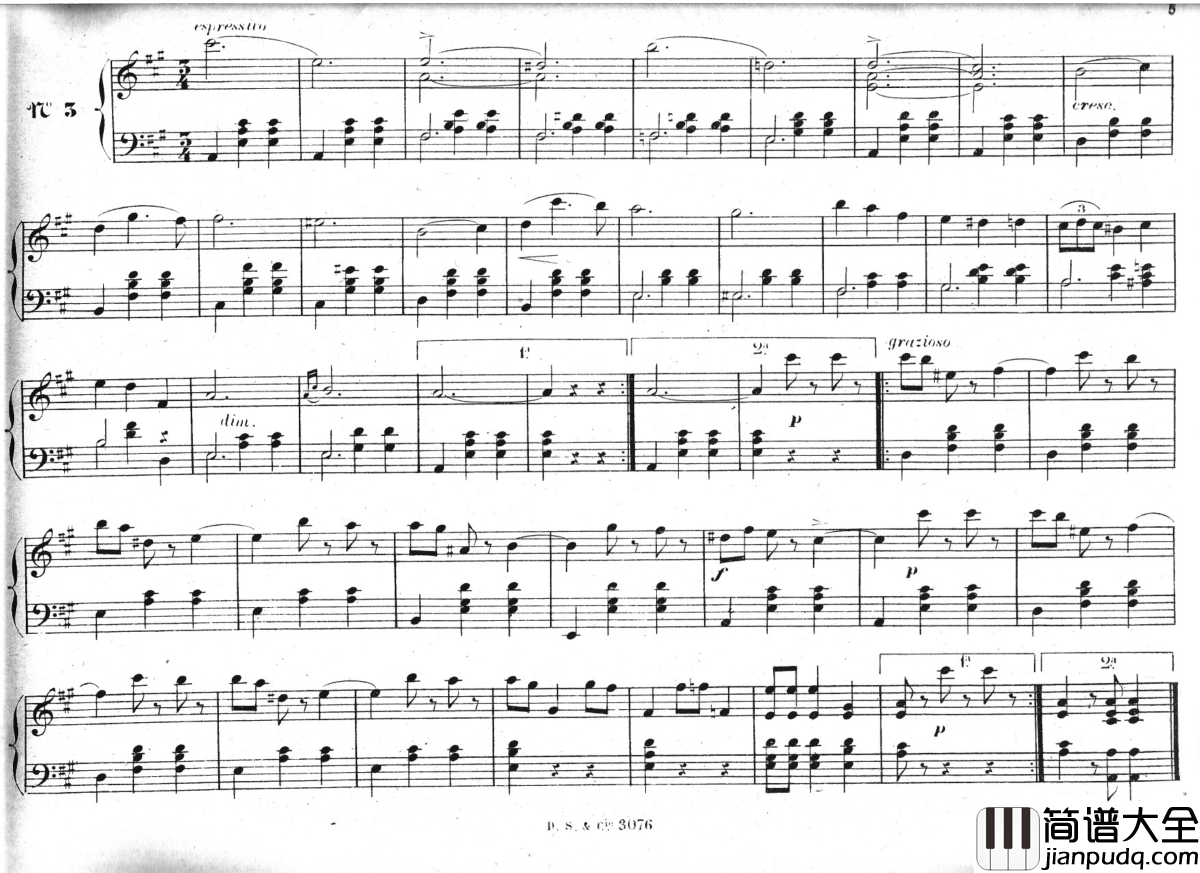 溜冰圆舞曲_Op.183钢琴谱_瓦尔德退费尔_Emil_Waldteufel