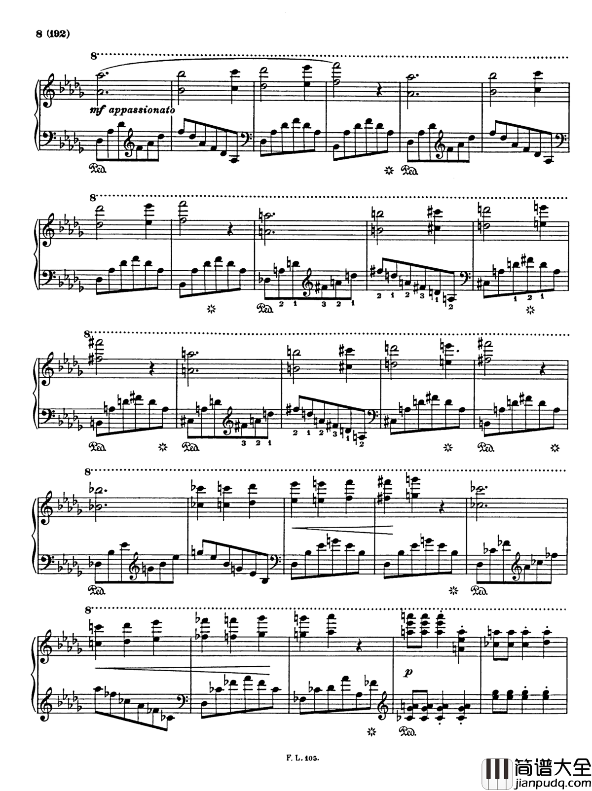 被遗忘的圆舞曲第三首钢琴谱_李斯特