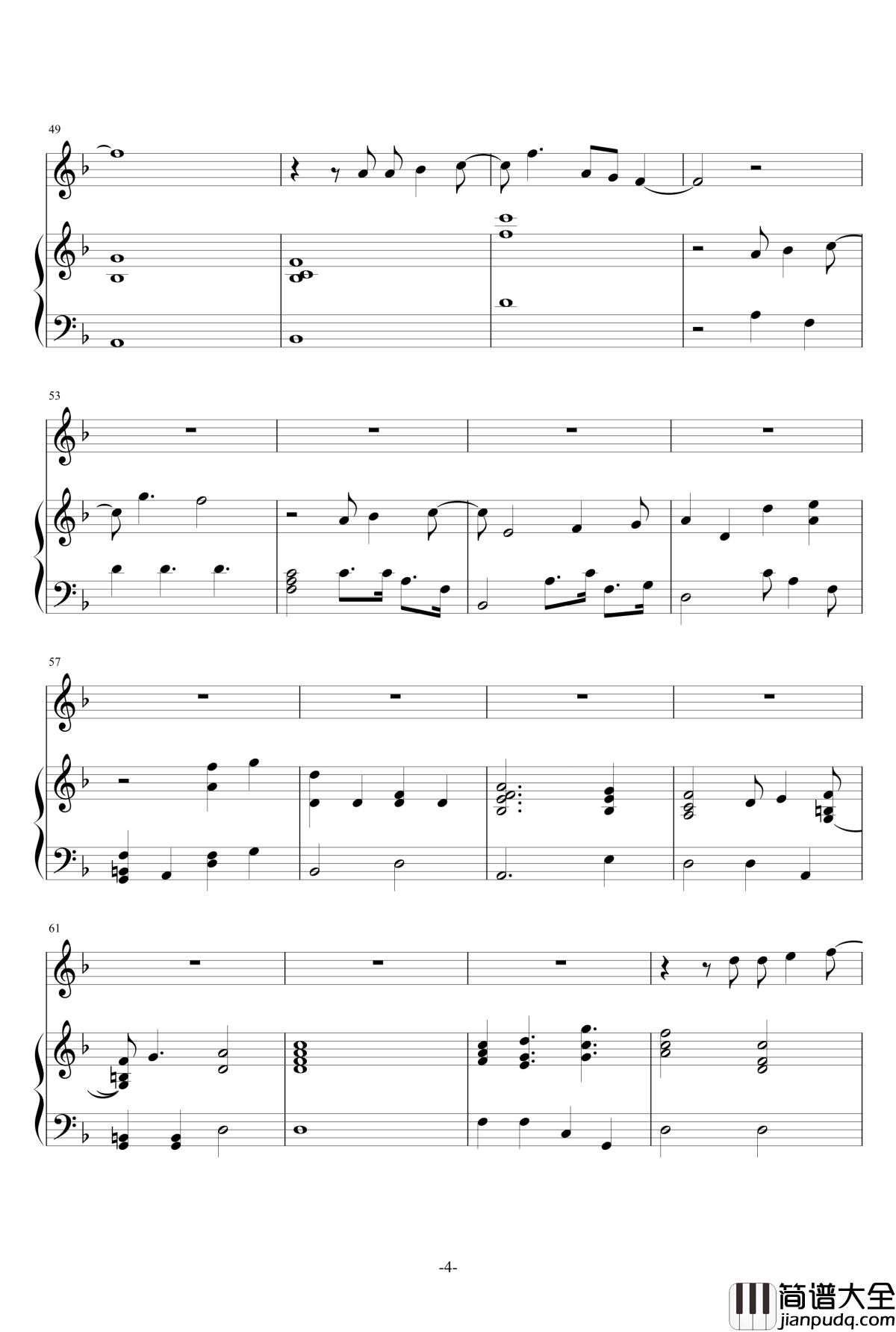 Like_a_Fool钢琴谱_Keira_Knightley