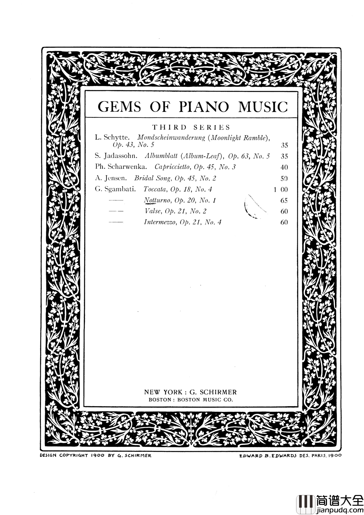 b小调夜曲Op.20No.1钢琴谱_斯甘巴蒂