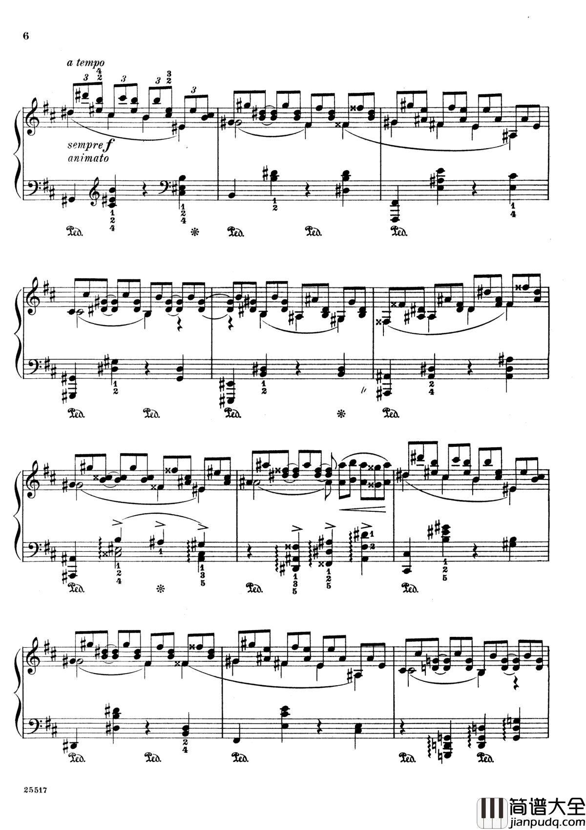 b小调夜曲Op.20No.1钢琴谱_斯甘巴蒂