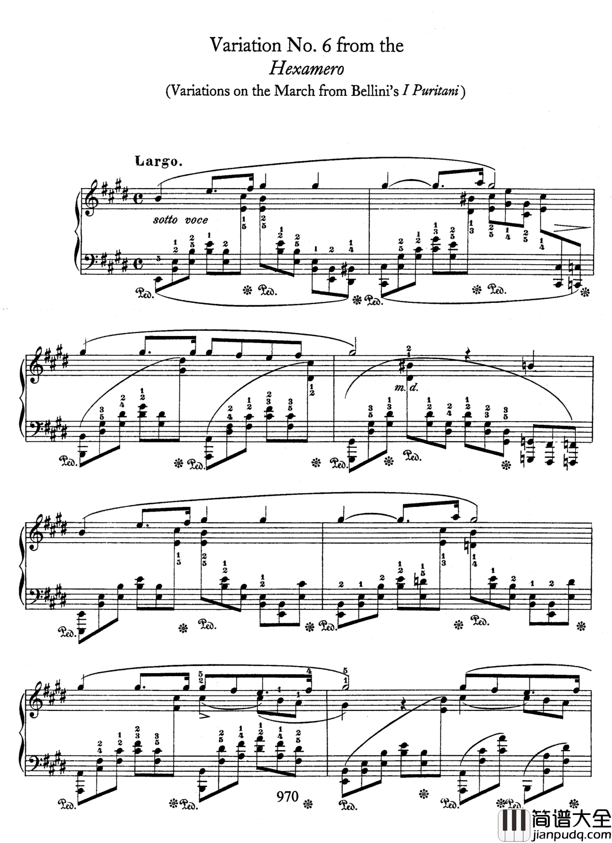 贝利尼主题变奏曲钢琴谱_肖邦_chopin