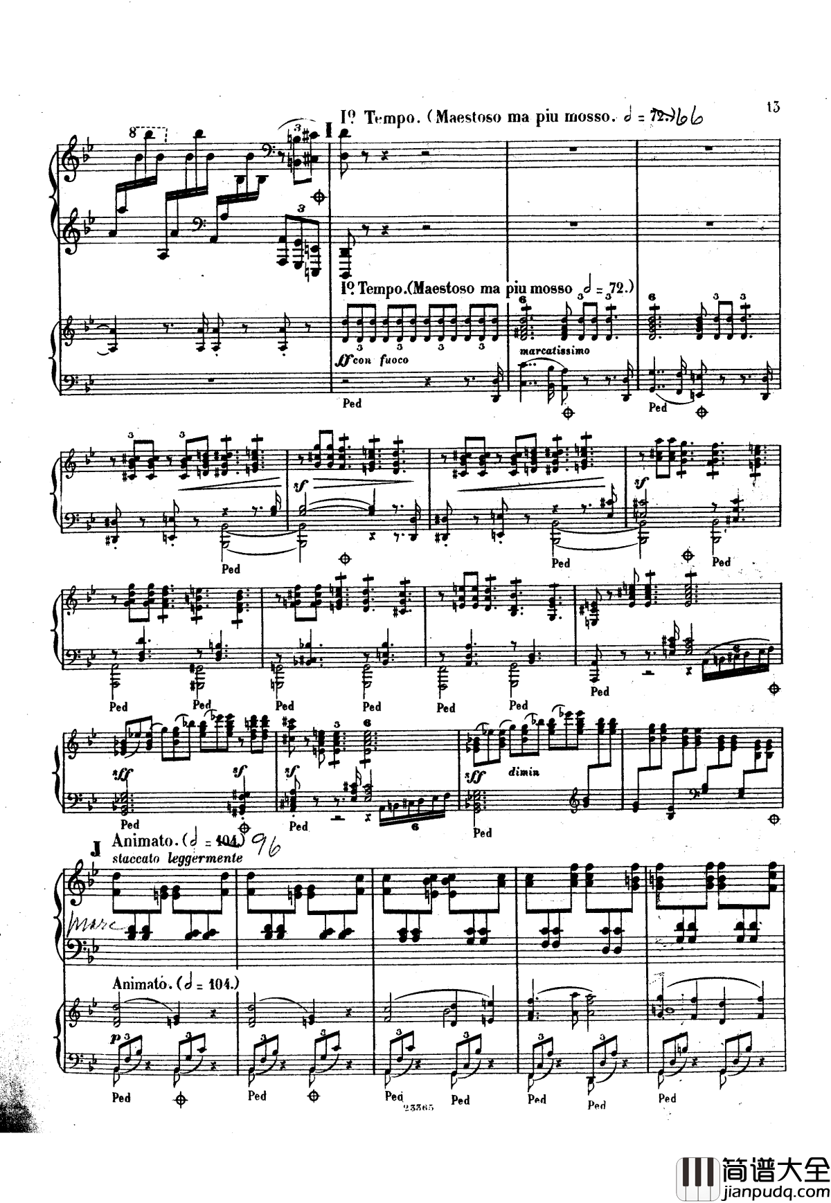 g小调钢琴协奏曲__Op.15钢琴谱_斯甘巴蒂