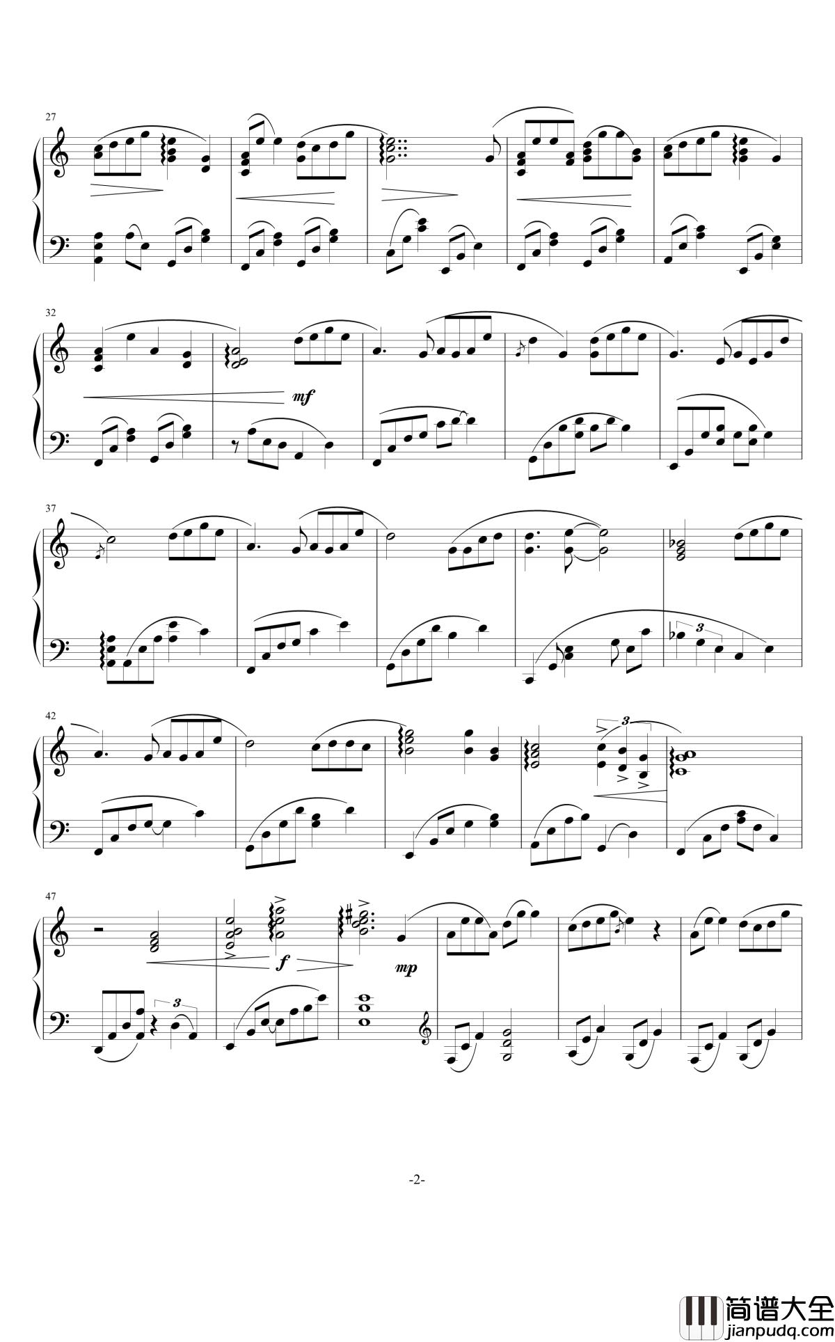 黎晓钢琴谱_灵动无痕