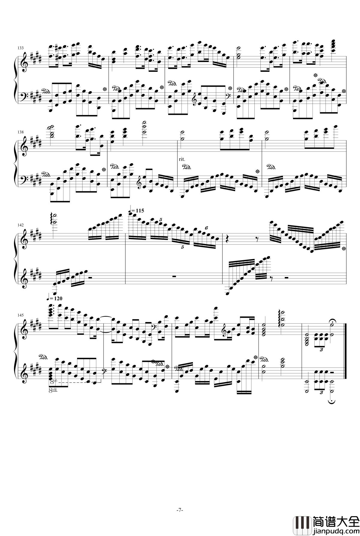 圆舞曲与进行曲钢琴谱_红木鸡