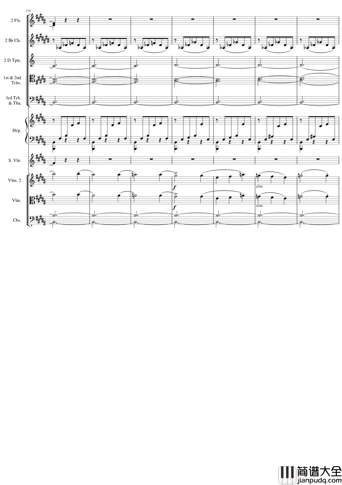 Danse_Macabre_Op.40钢琴谱_圣桑