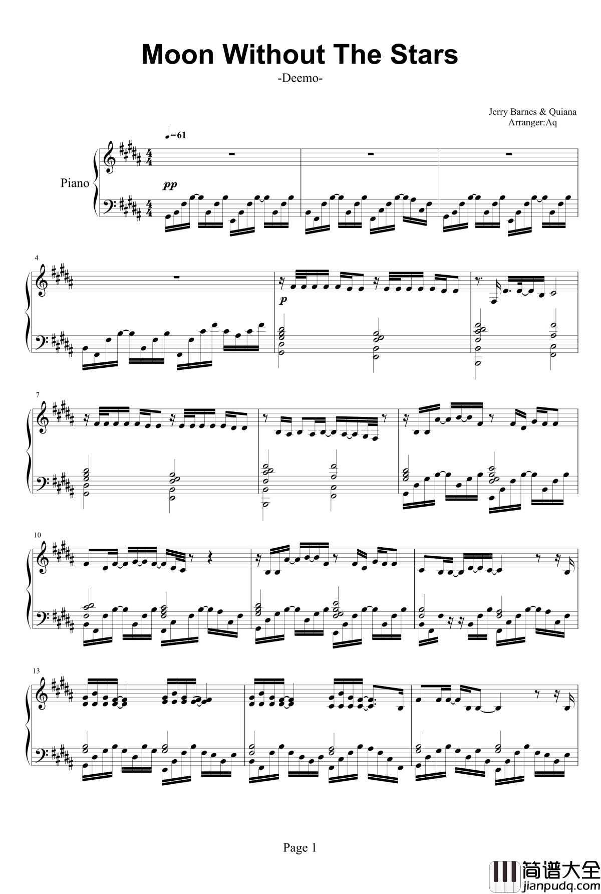 Moon_Without_The_Stars钢琴谱_Deemo