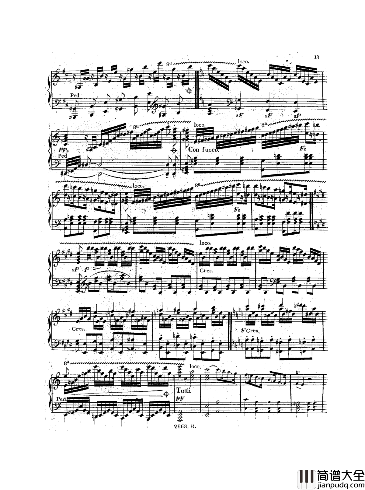 a小调钢琴协奏曲__Op.214钢琴谱_车尔尼_Czerny