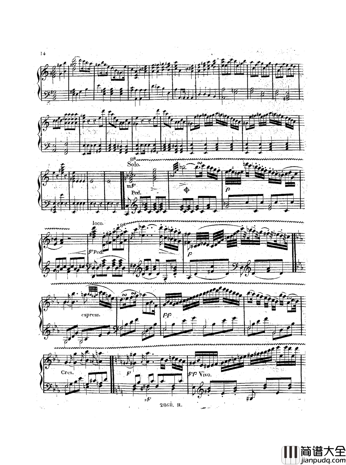 a小调钢琴协奏曲__Op.214钢琴谱_车尔尼_Czerny