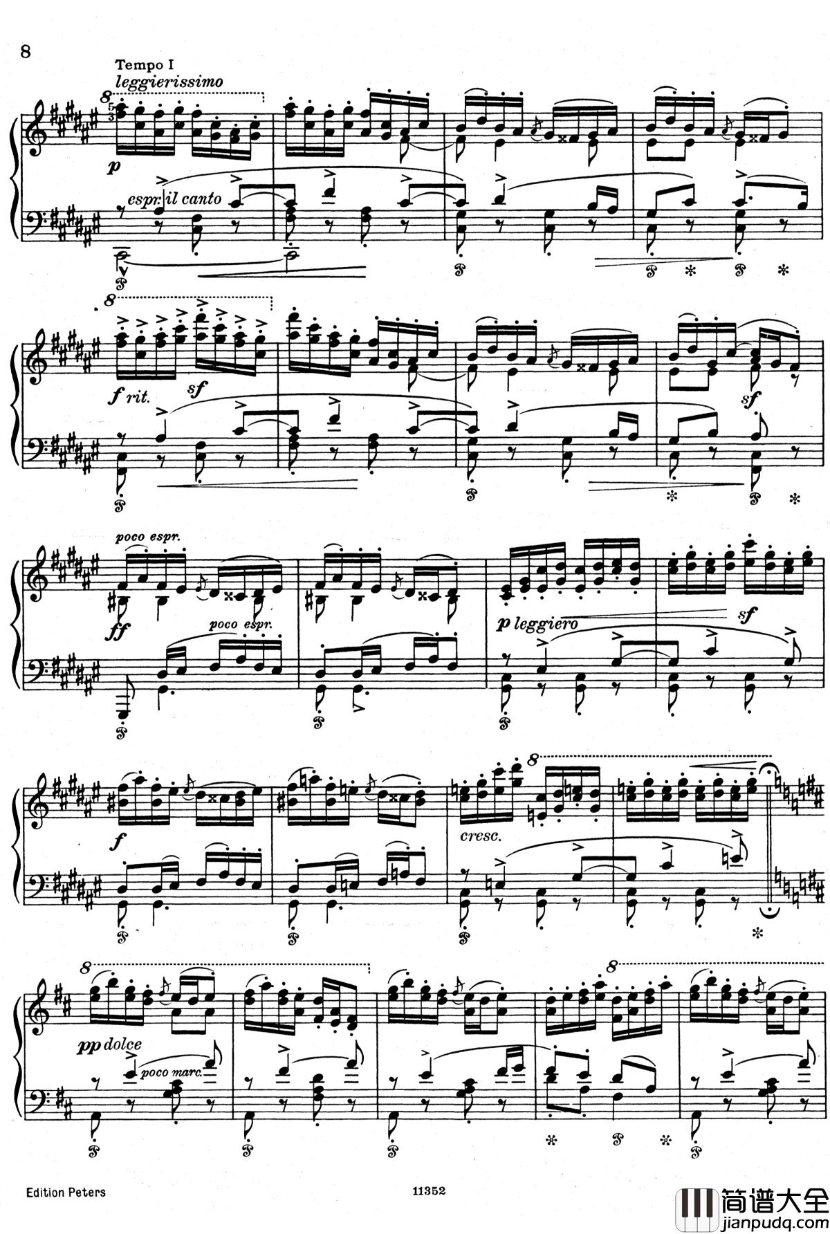 升F大调沙龙波尔卡__Op.7__No.1_钢琴谱_斯美塔那