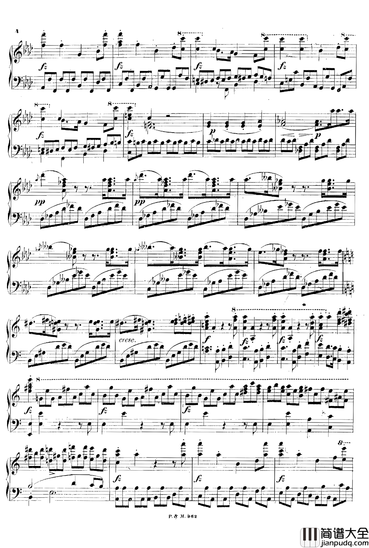 _f小调幻想曲__D.940钢琴谱_舒伯特