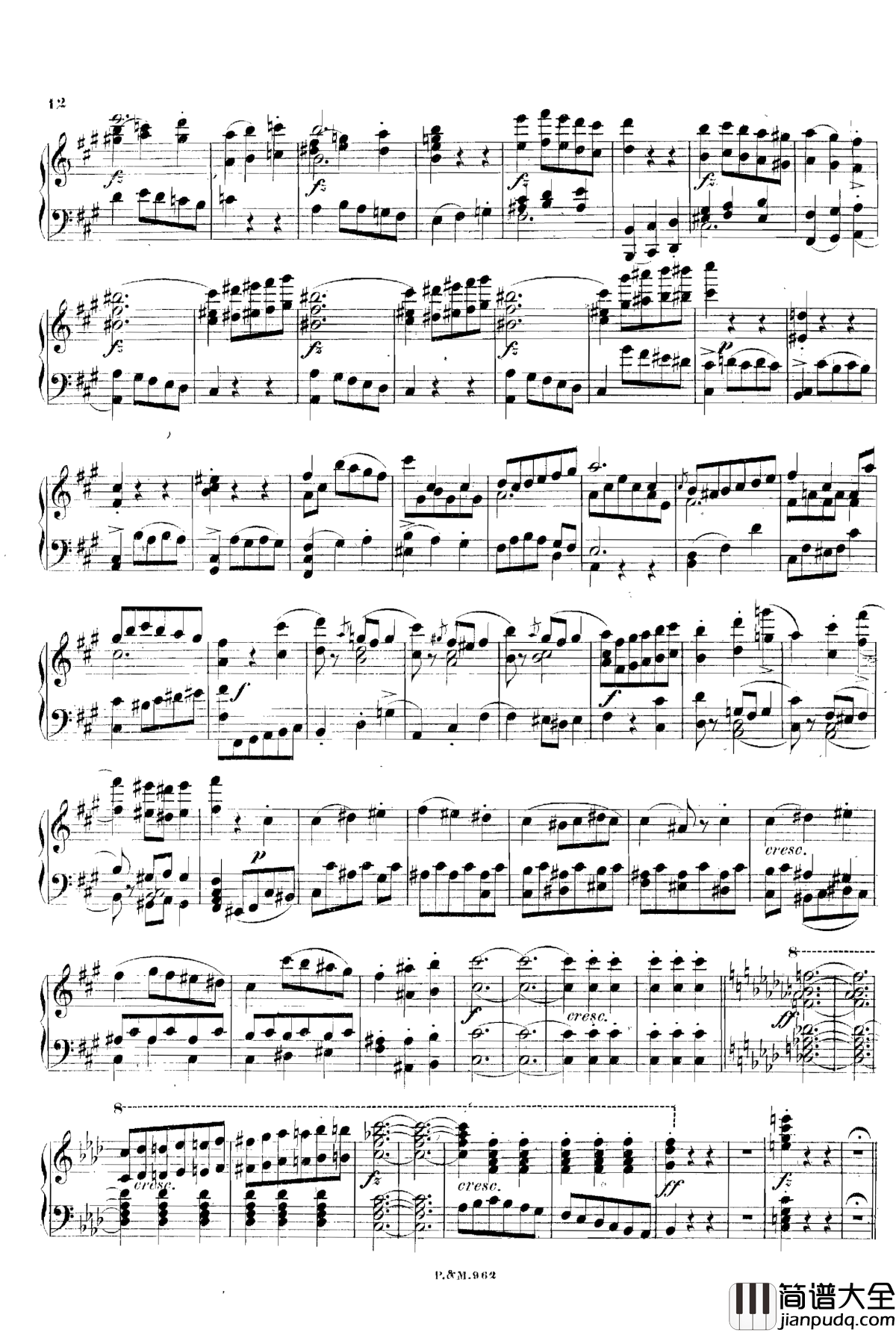 _f小调幻想曲__D.940钢琴谱_舒伯特