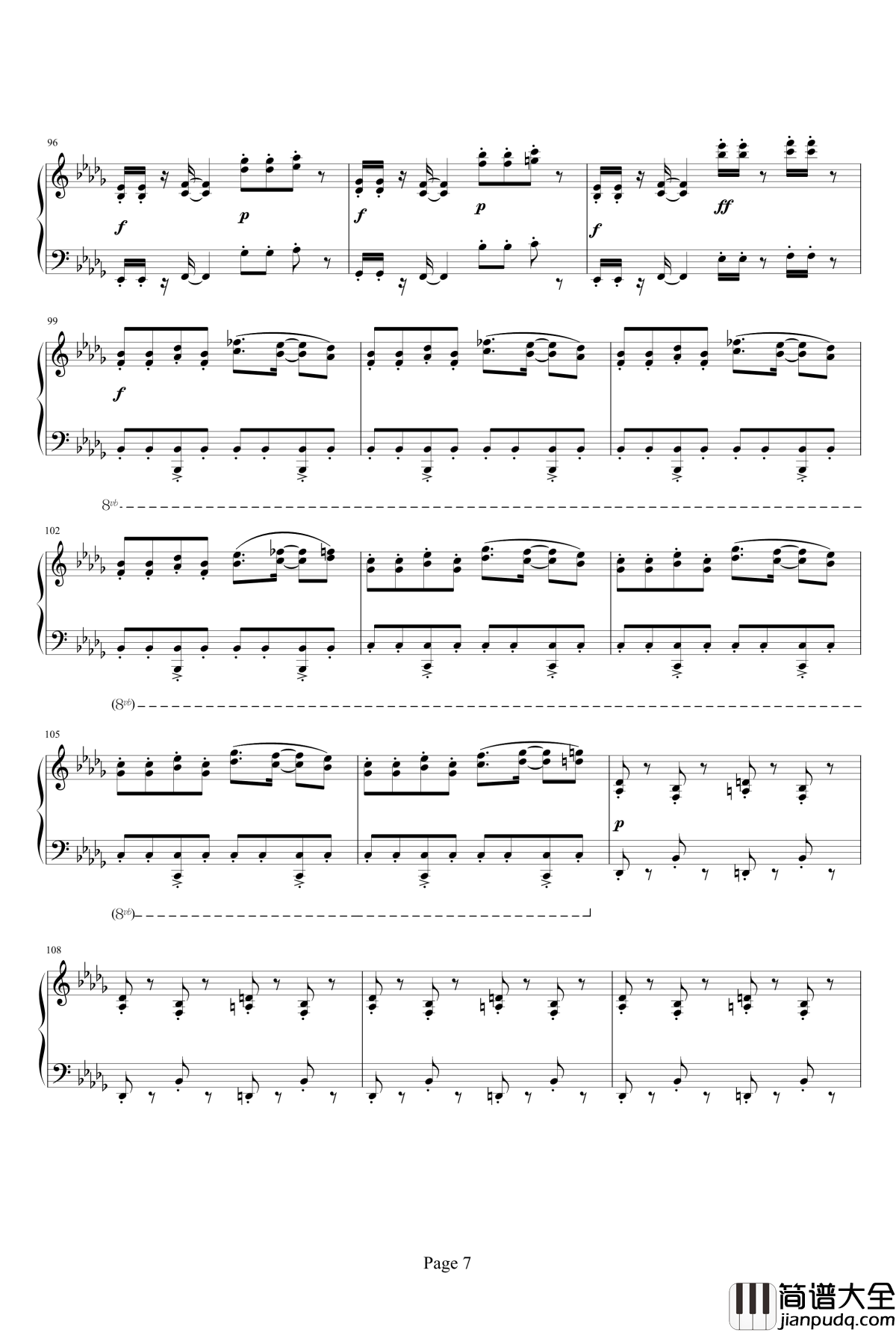 魂斗罗钢琴谱_重制_魂斗罗