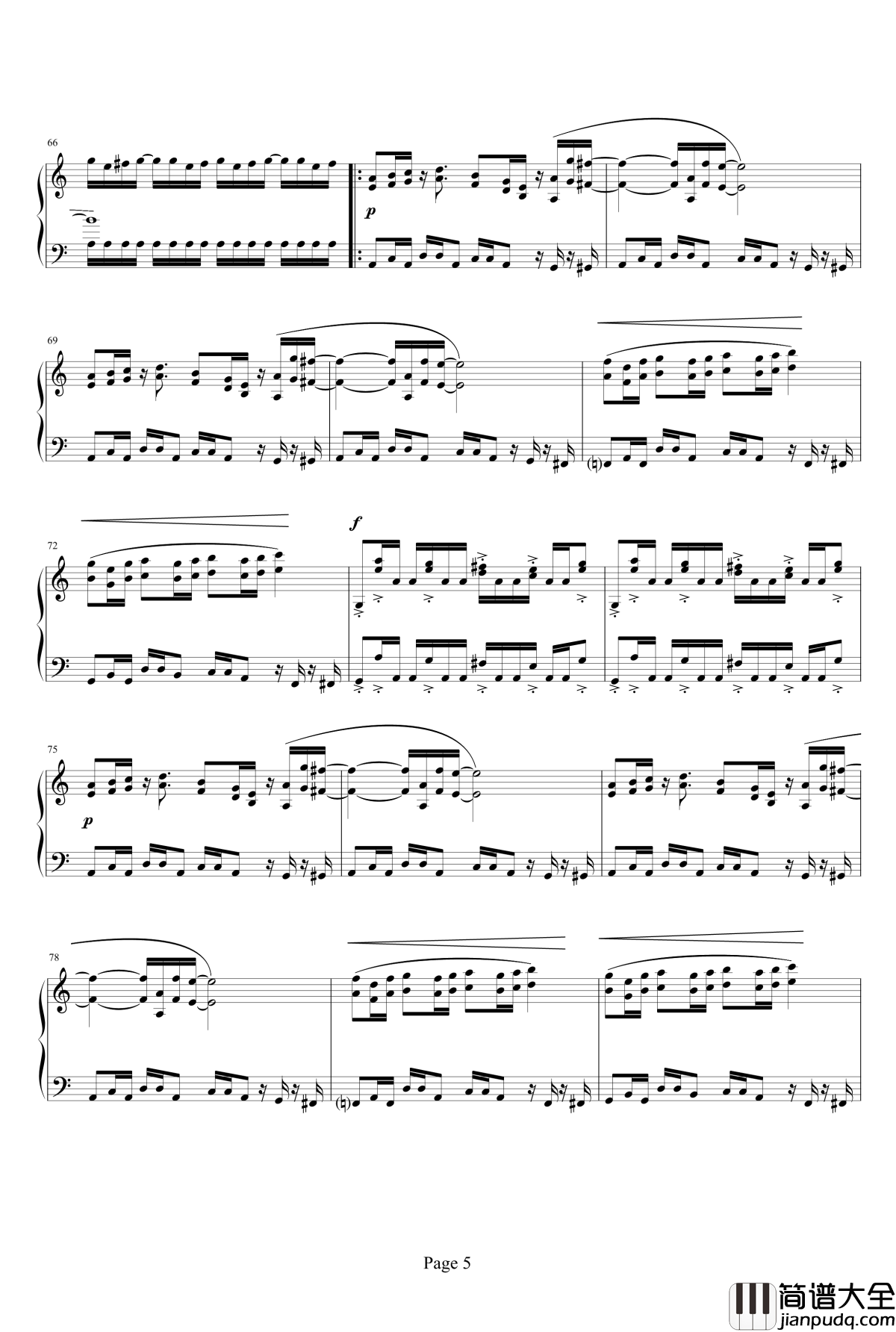 魂斗罗钢琴谱_重制_魂斗罗