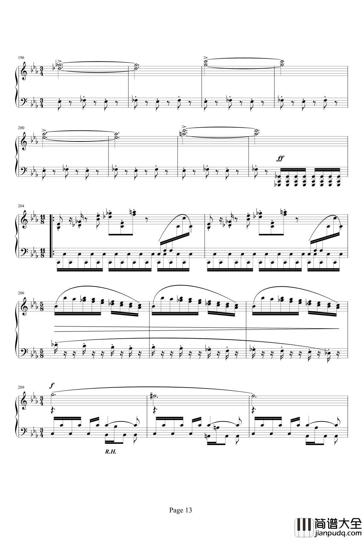 魂斗罗钢琴谱_重制_魂斗罗