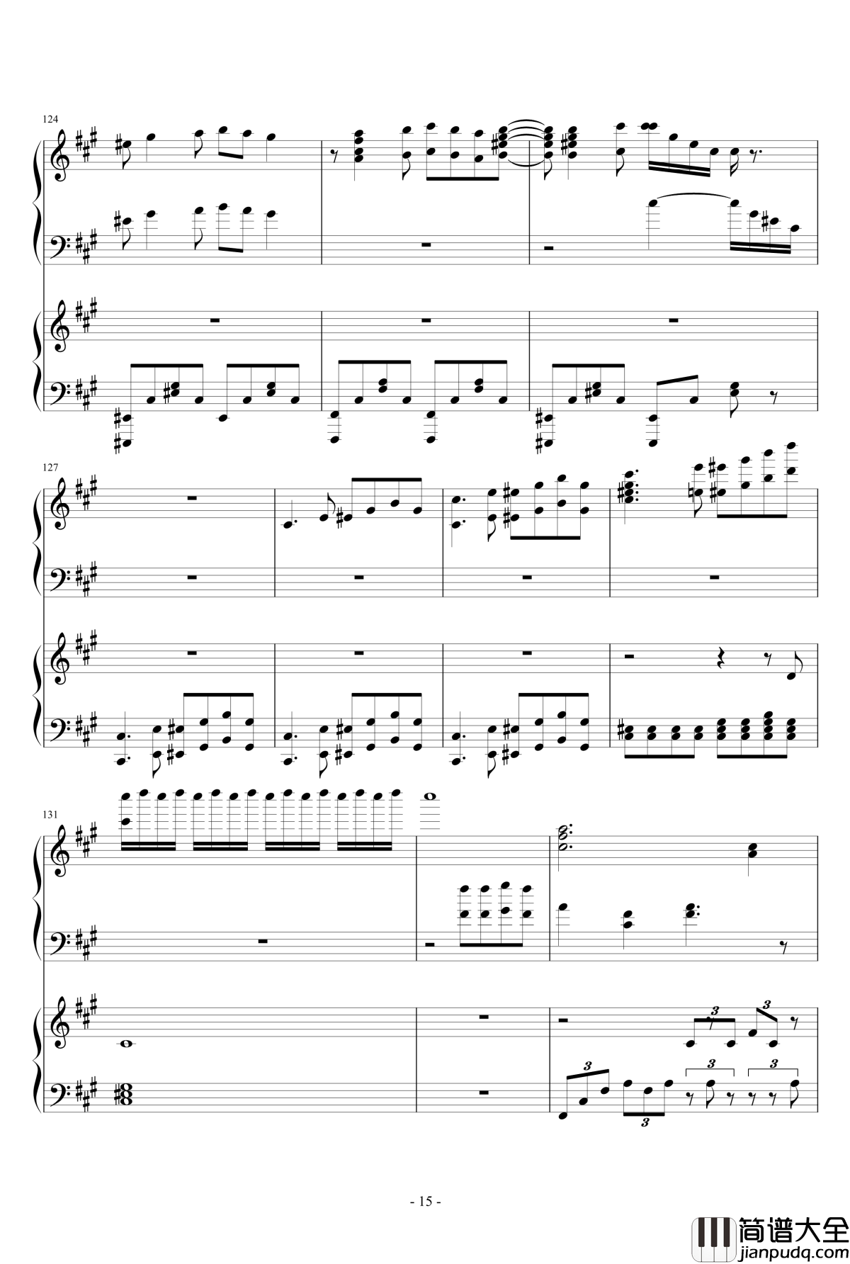 禁绝边境线钢琴谱_超时空要塞OST__完整版