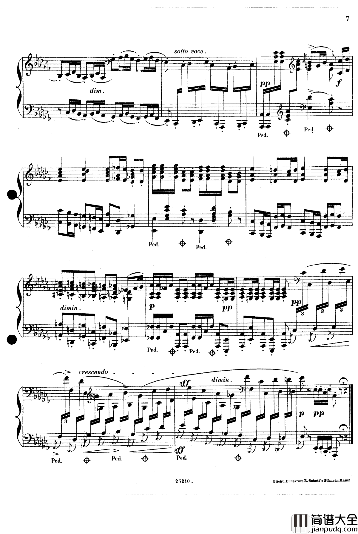 加沃特舞曲Op.14钢琴谱_斯甘巴蒂