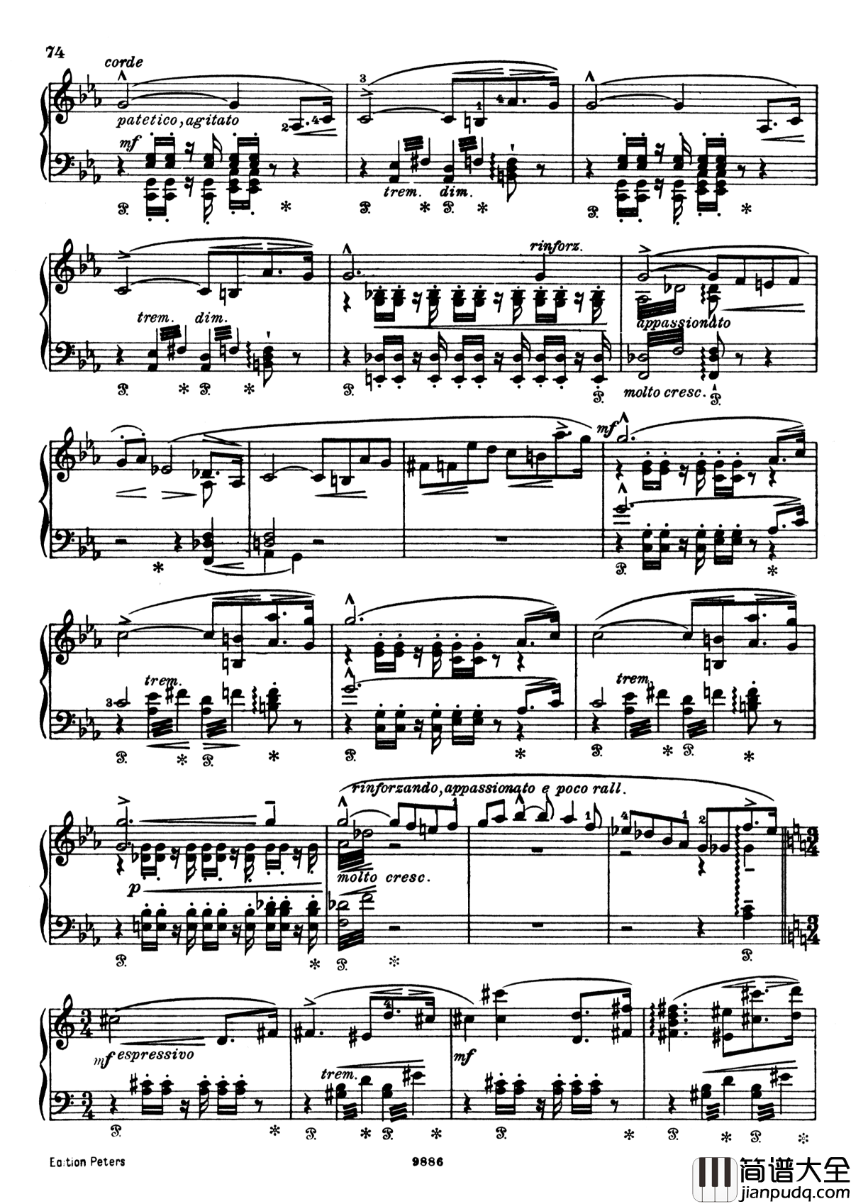 浮士德交响曲_S.108_第二乐章钢琴谱_李斯特