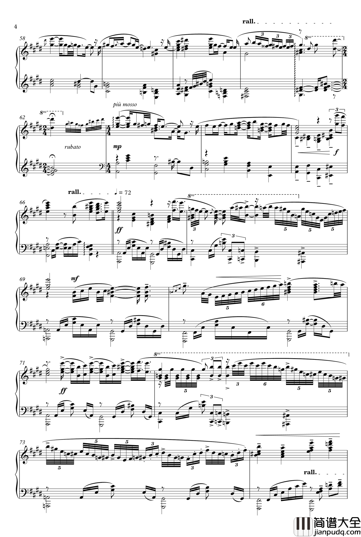 Departures钢琴谱_罪恶王冠_ED1_Animenz