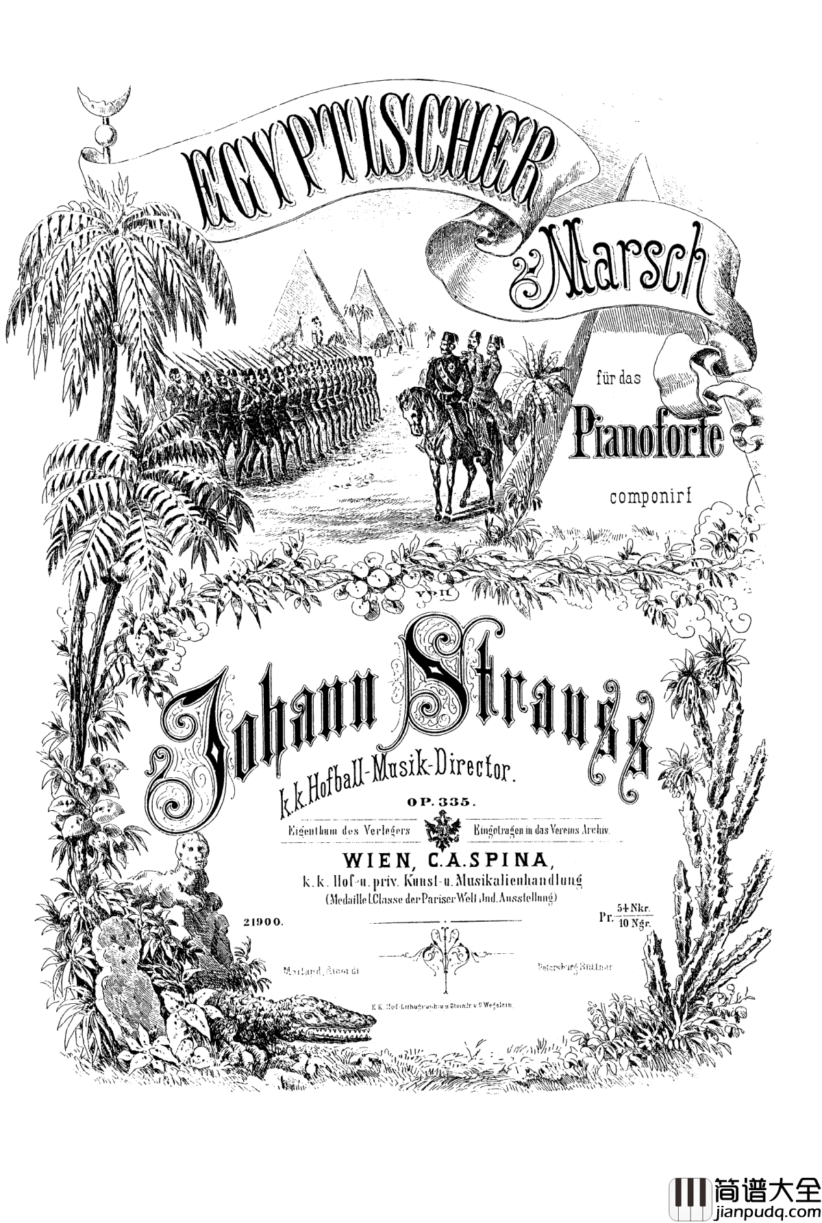 埃及进行曲_Op.335钢琴谱_约翰·斯特劳斯