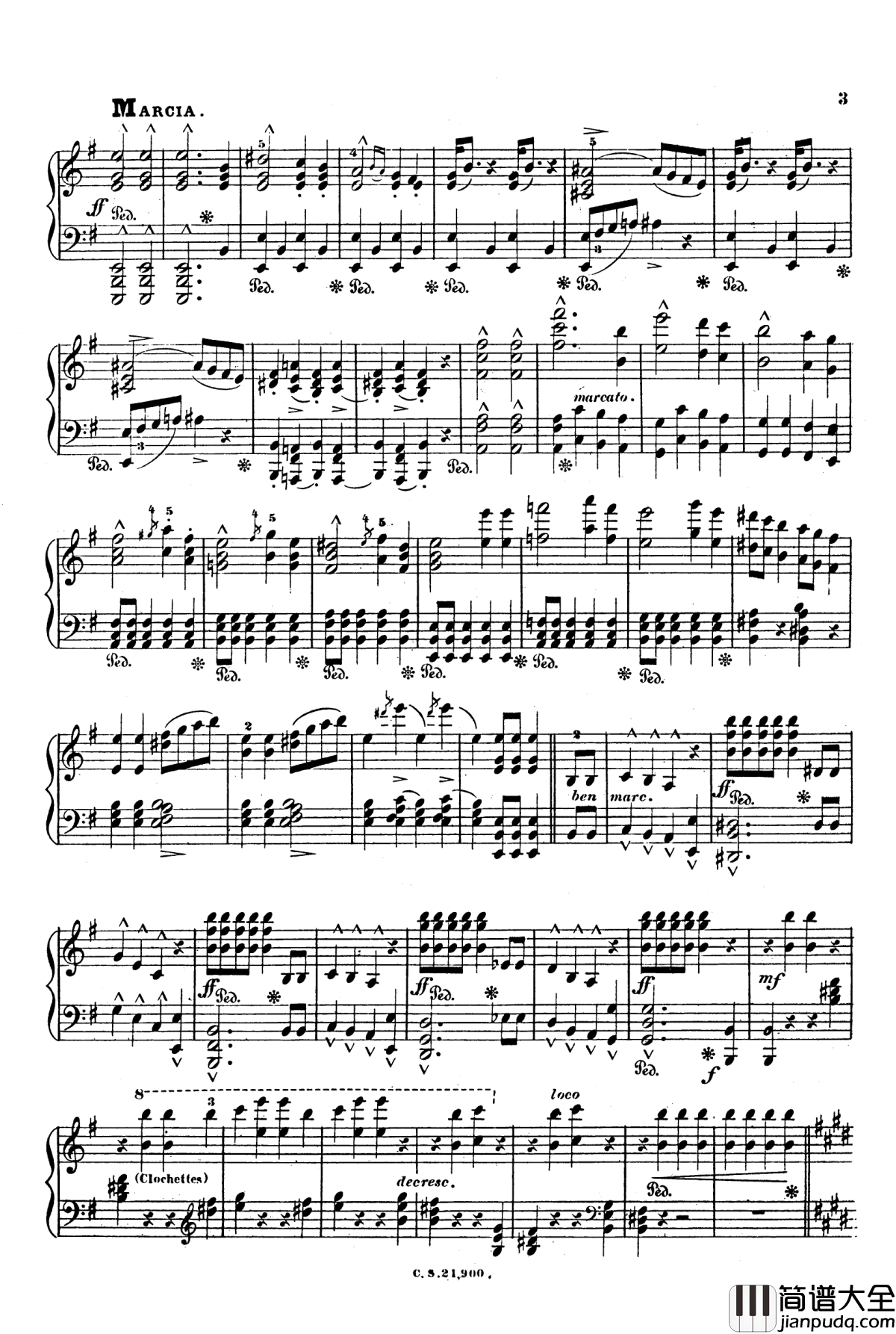 埃及进行曲_Op.335钢琴谱_约翰·斯特劳斯