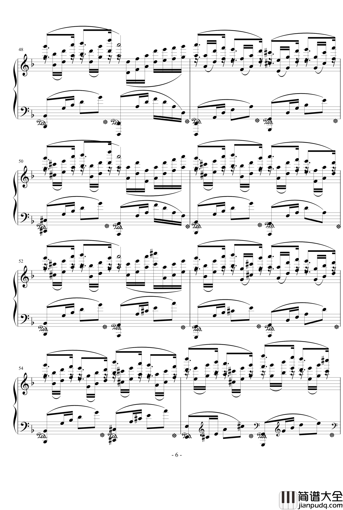 d小调叙事曲钢琴谱_yebeiyu