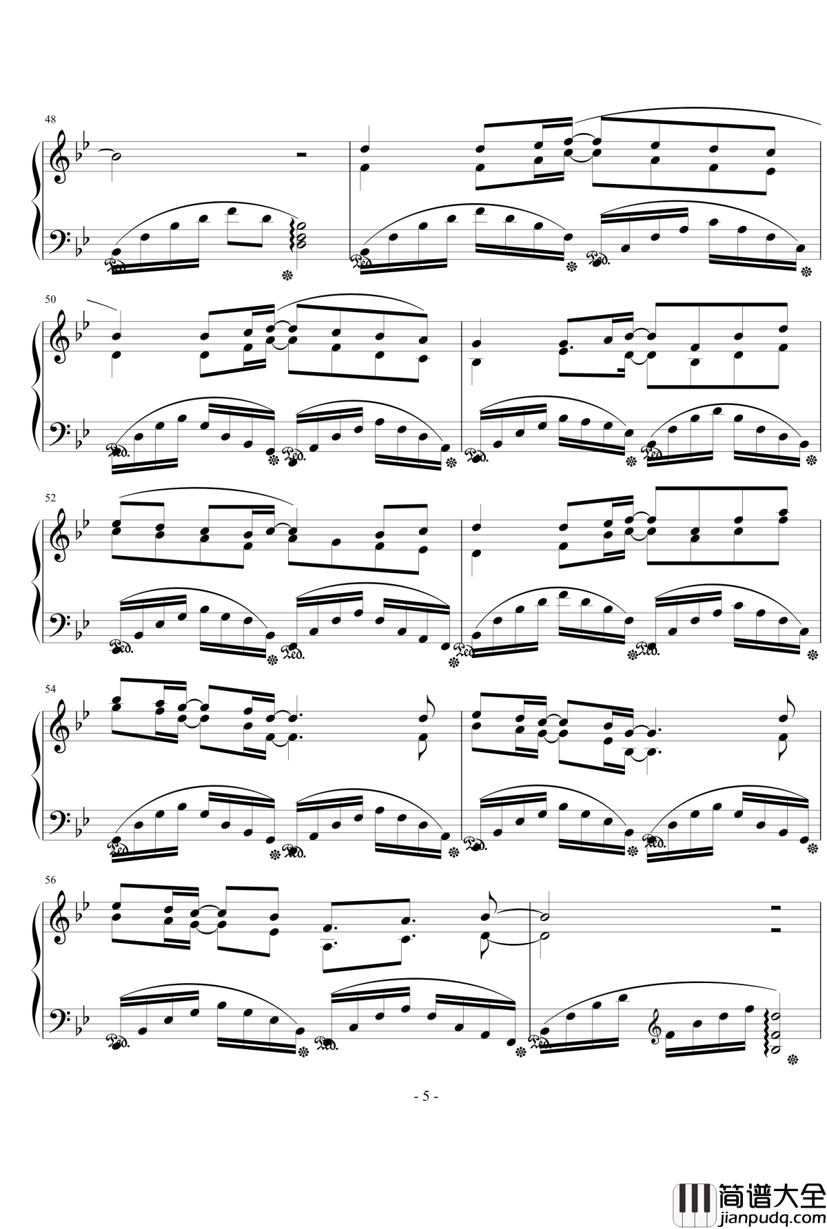 回忆钢琴谱_yebeiyu