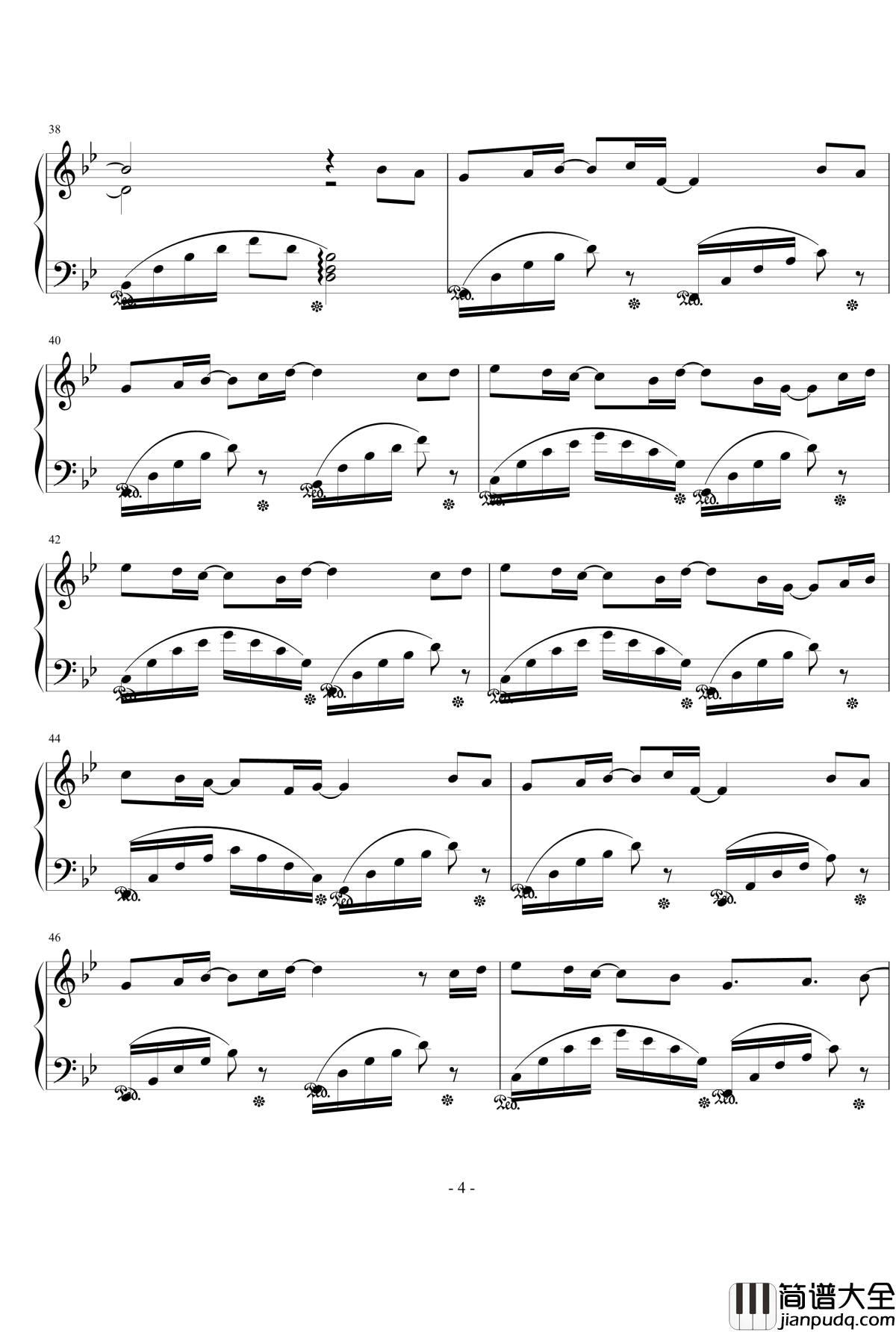 回忆钢琴谱_yebeiyu