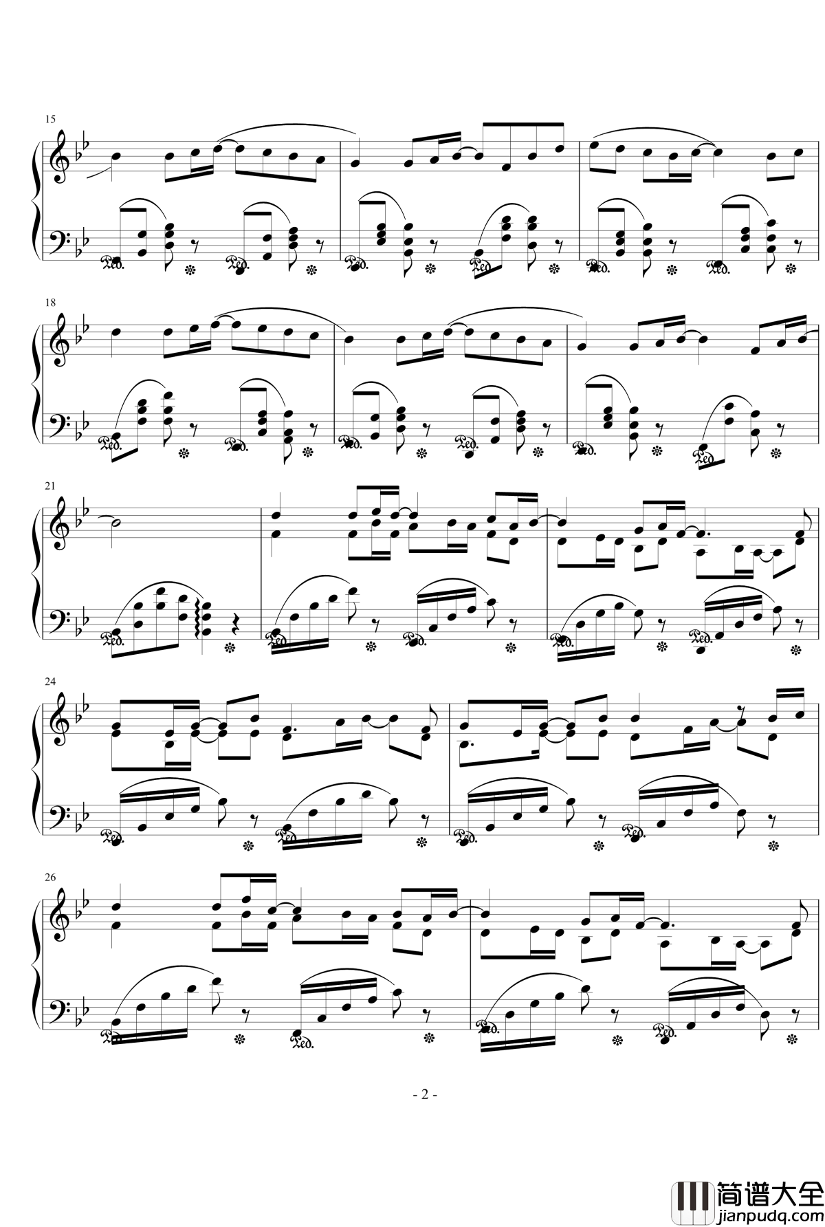 回忆钢琴谱_yebeiyu