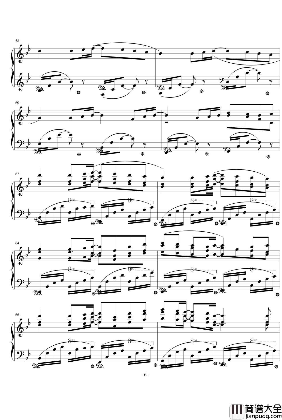 回忆钢琴谱_yebeiyu