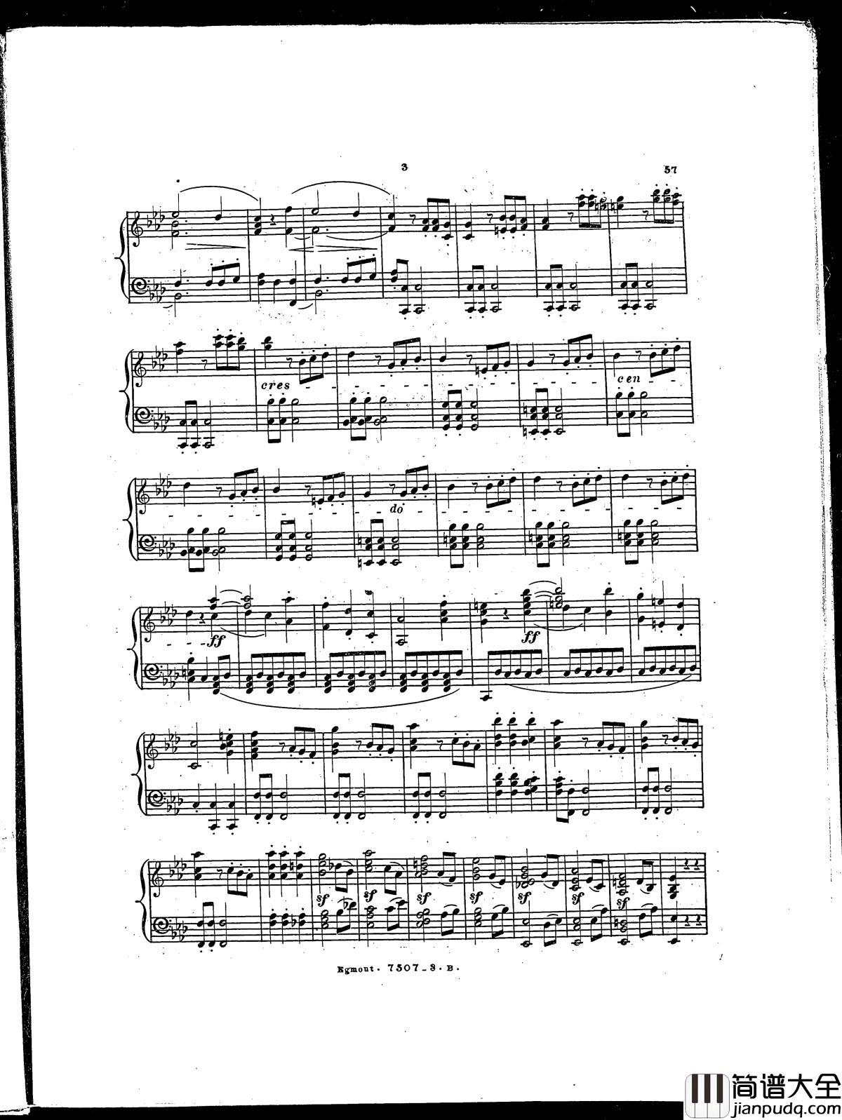 埃格蒙特序曲__Op.84钢琴谱_贝多芬_beethoven