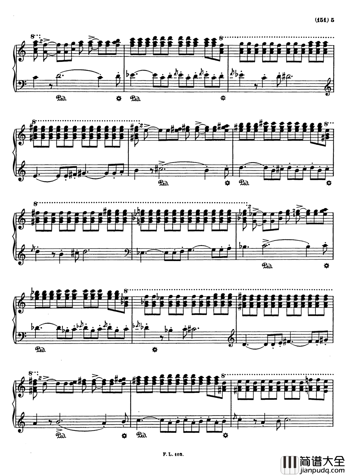 梅菲斯特圆舞曲__第三首_S.216钢琴谱_李斯特