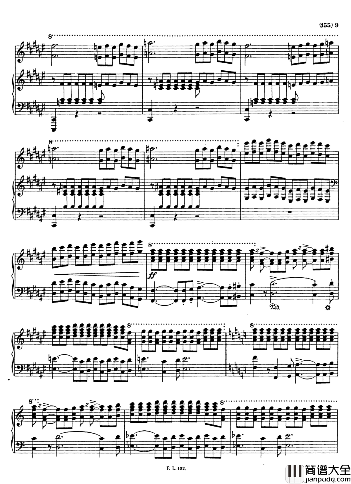 梅菲斯特圆舞曲__第三首_S.216钢琴谱_李斯特