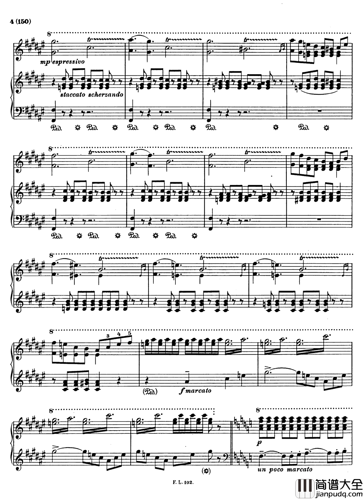 梅菲斯特圆舞曲__第三首_S.216钢琴谱_李斯特